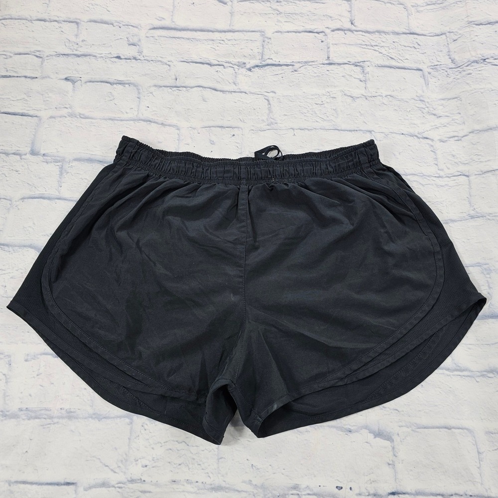 Nike Tempo Running Shorts Womens XL Black Mesh Trim Built-in Liner